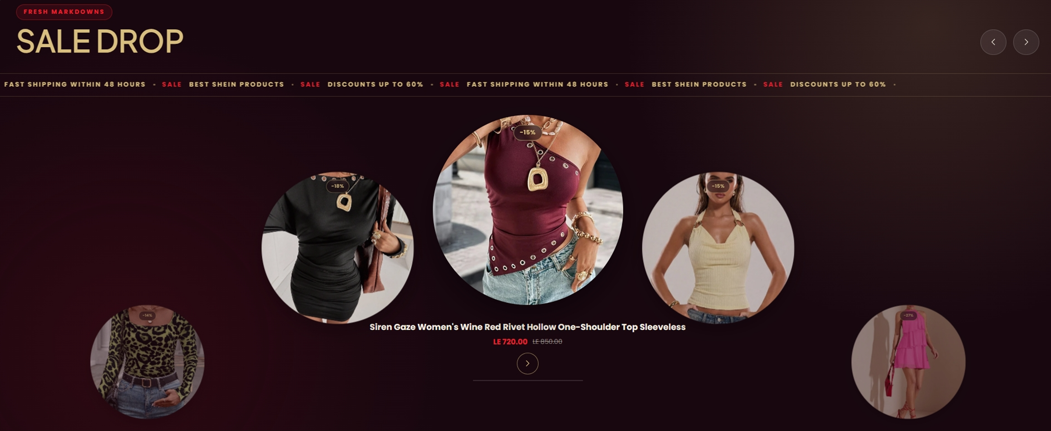 HERSHOP Sale Drop carousel